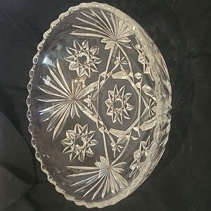 Anchor Hocking Prescut Star of David 7 1/4" bowl. No call outs.